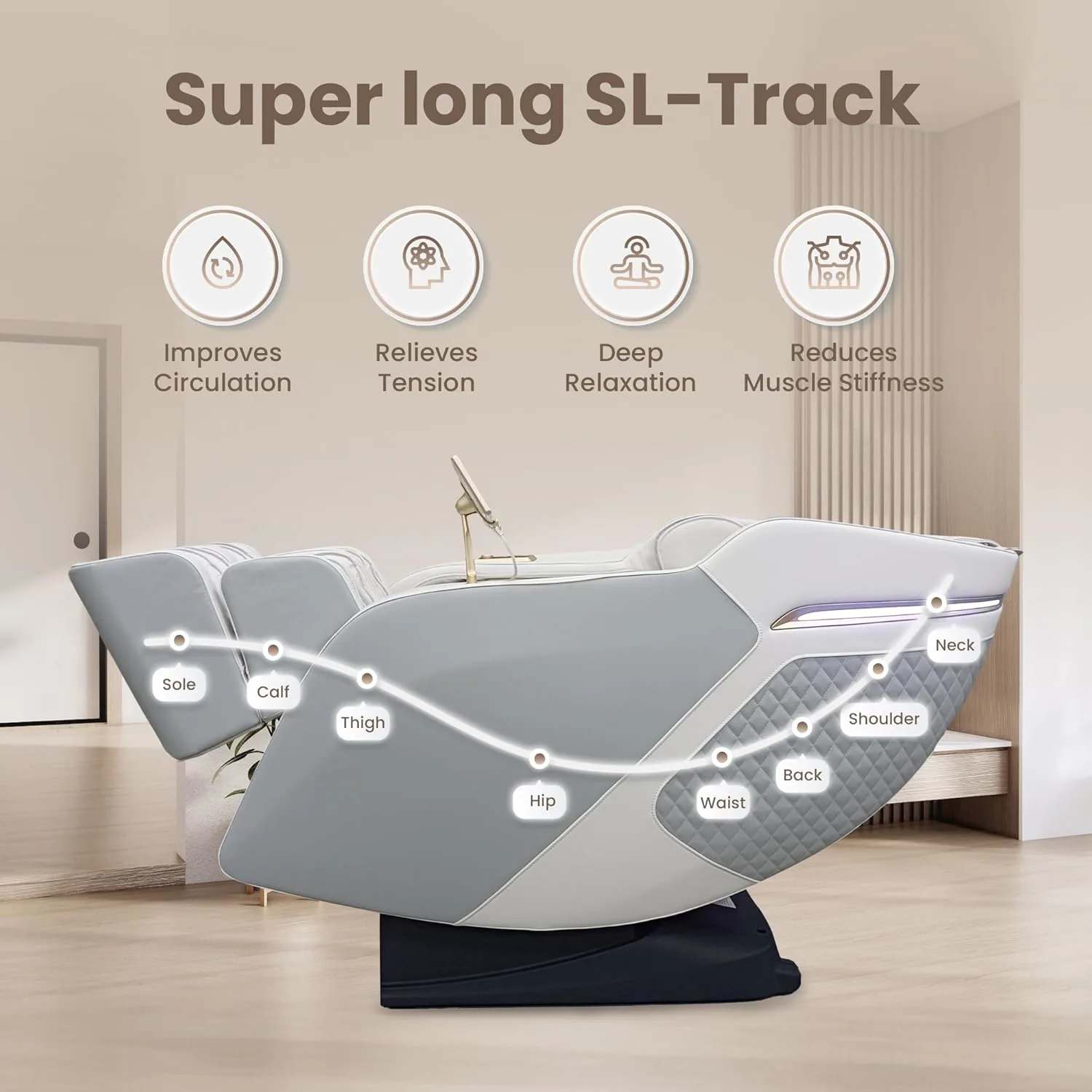 Nexo Massage Chair 3D SL-Track | Calf Kneading - Image 4