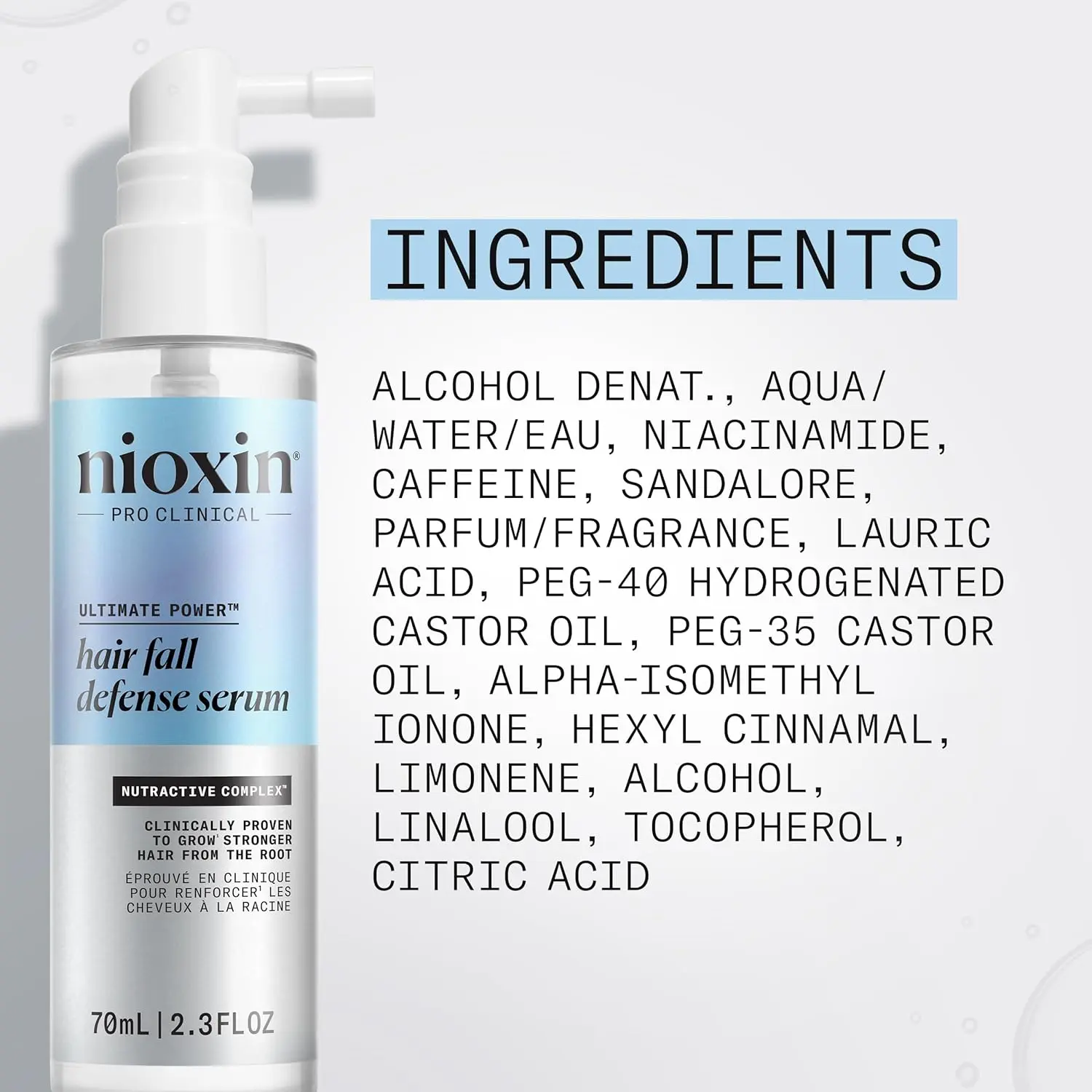 Nioxin Hair Fall Defense Leave-In Treatment visibly reduces hair fall, improves hair strength and density, and promotes thicker, fuller hair while being free of parabens and sulfates.