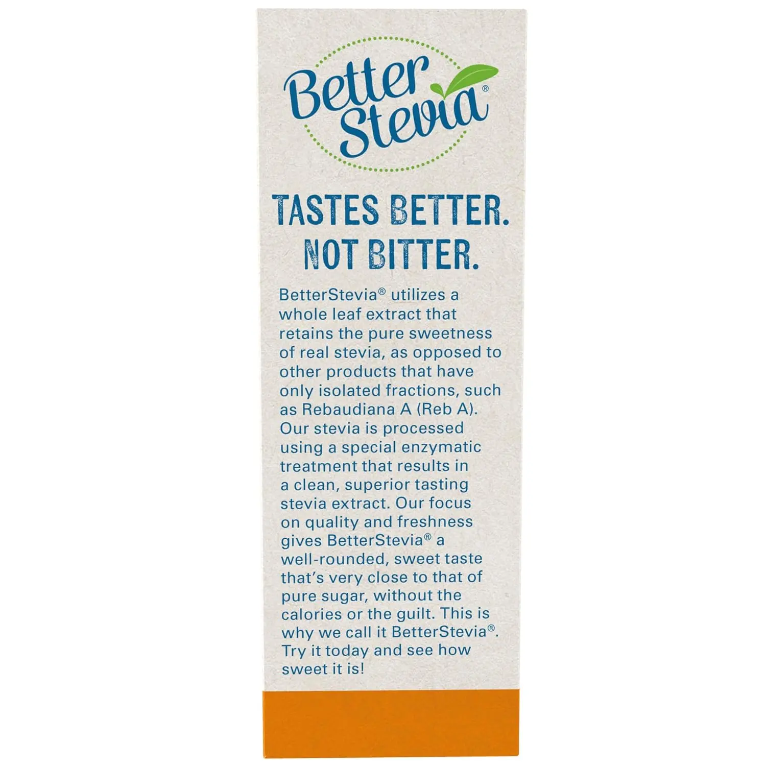 Now Foods BetterStevia zero calorie sweetener packets, hygienically packaged and formulated with care for a gluten-free and naturally sweet alternative to sugar.