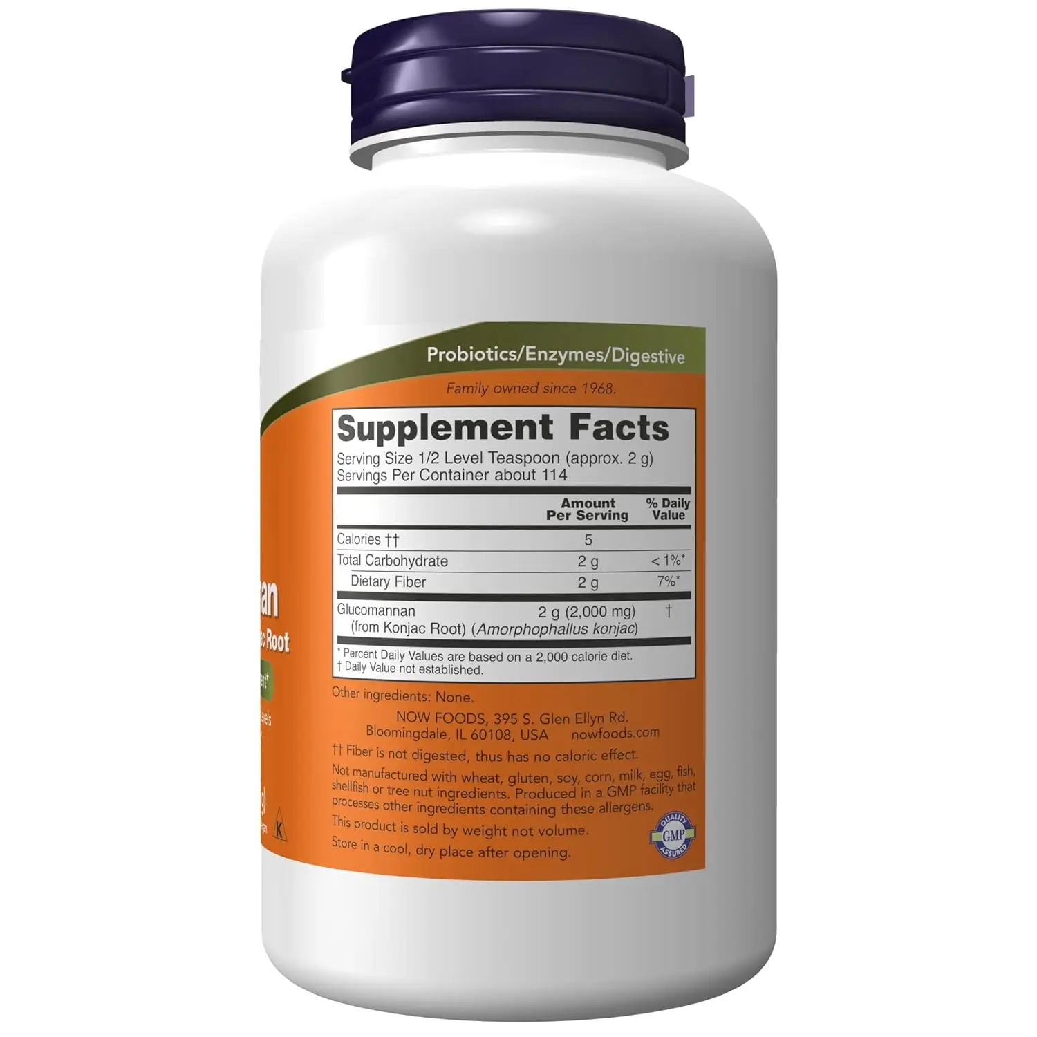 Now Foods Glucomannan powder derived from konjac root promotes healthy weight management by supporting fullness as part of a balanced diet and exercise.