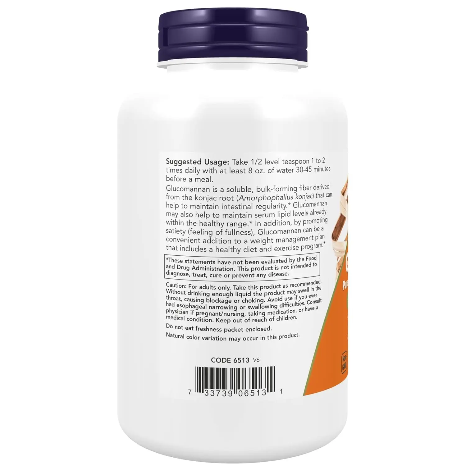 Now Foods Glucomannan powder derived from konjac root promotes healthy weight management by supporting fullness as part of a balanced diet and exercise.