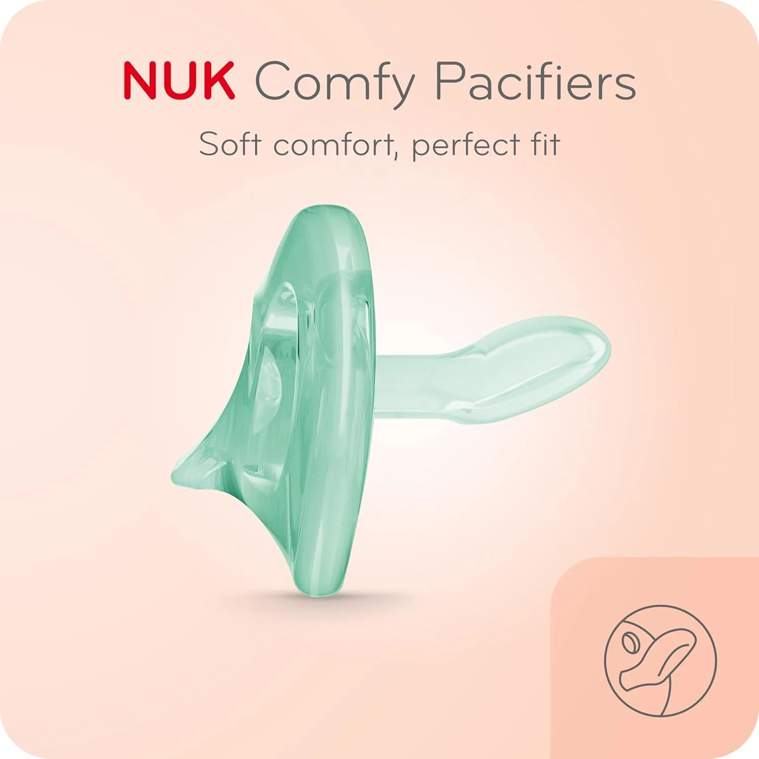 NUK Comfy Pacifiers 6-18M, Orthodontic, 5-Pack - Image 3