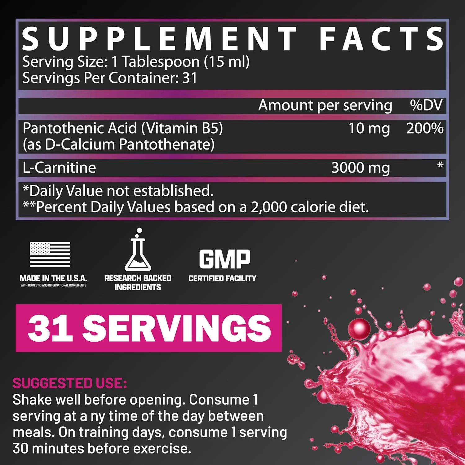 Nutrex Liquid Carnitine 3000 - Fat Loss & Endurance - Image 2