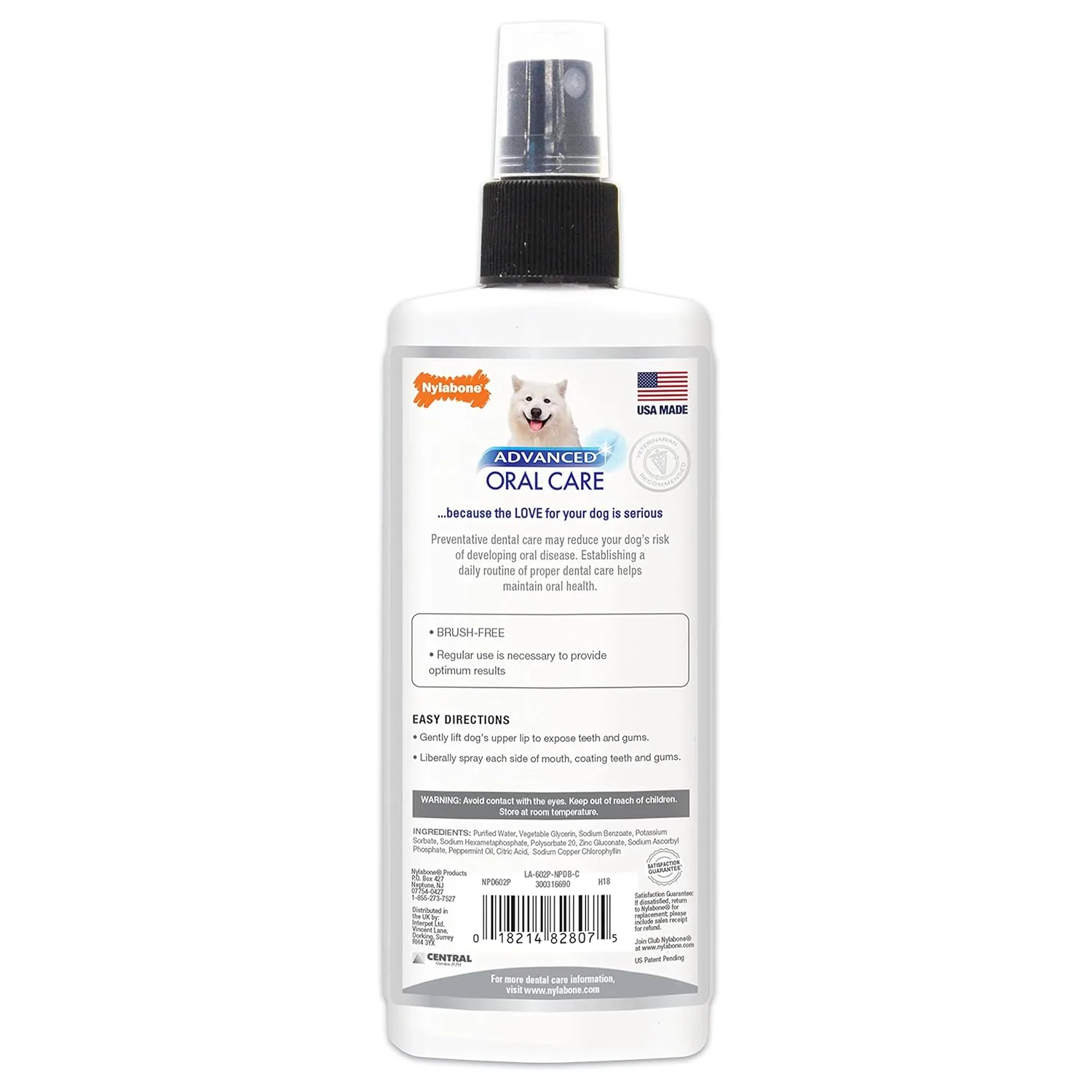 Nylabone Dental Spray for Dogs Fresh Breath 4 oz - Image 5