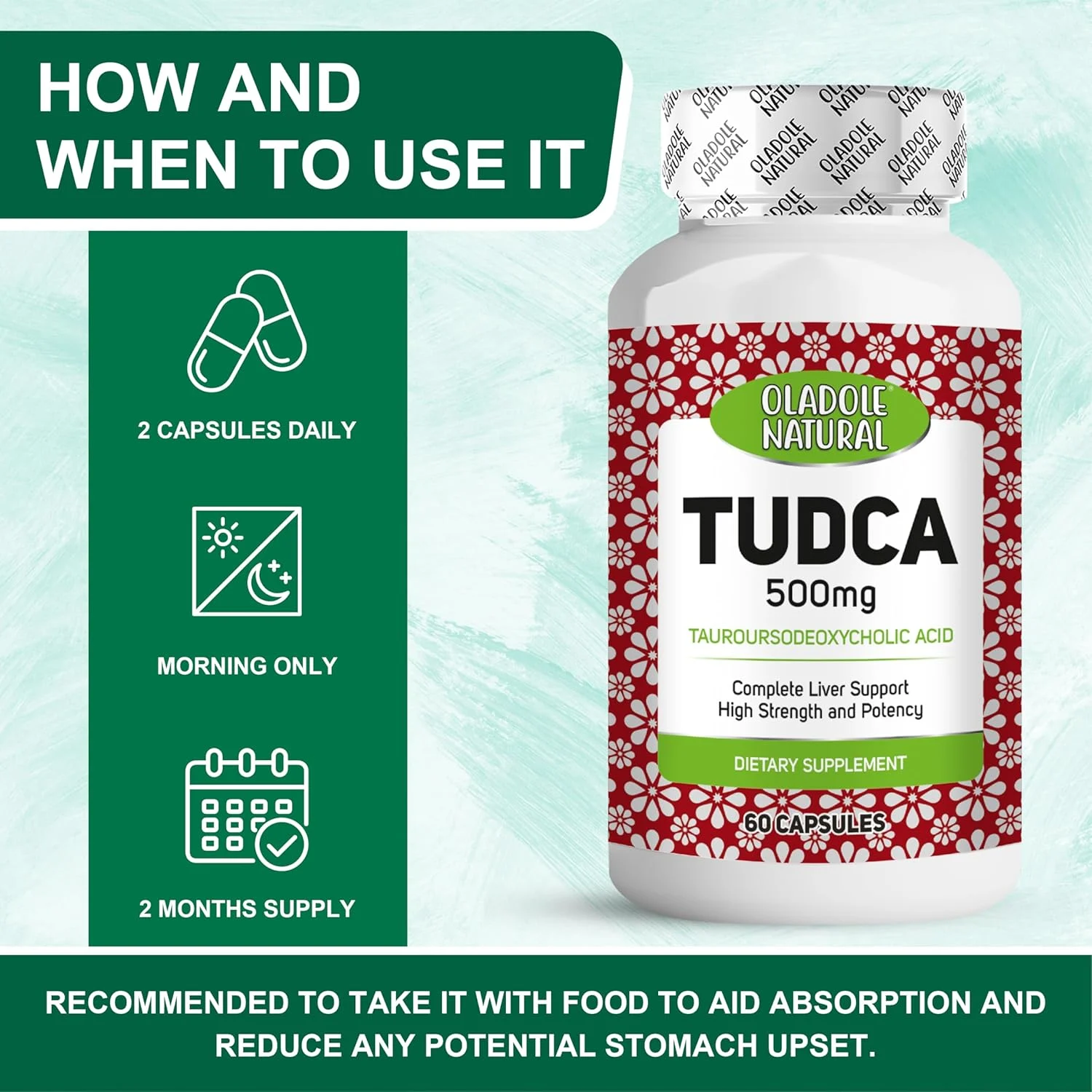 Oladole Natural TUDCA - Bile, Digestion, Liver Support - Image 6