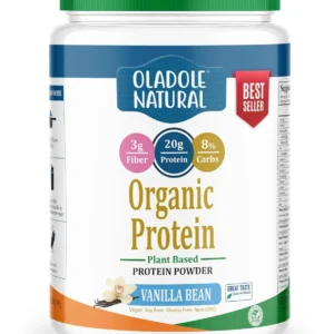 Oladole Vanilla Protein Powder: Plant Based, Organic