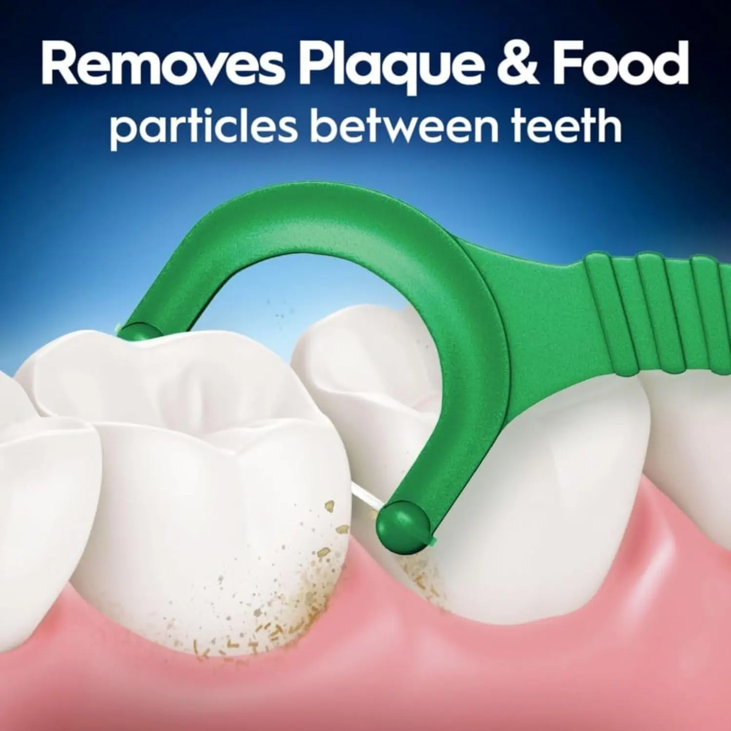 Oral-B Glide Complete floss picks with Scope Outlast flavor for easy, effective cleaning between teeth and below the gumline.