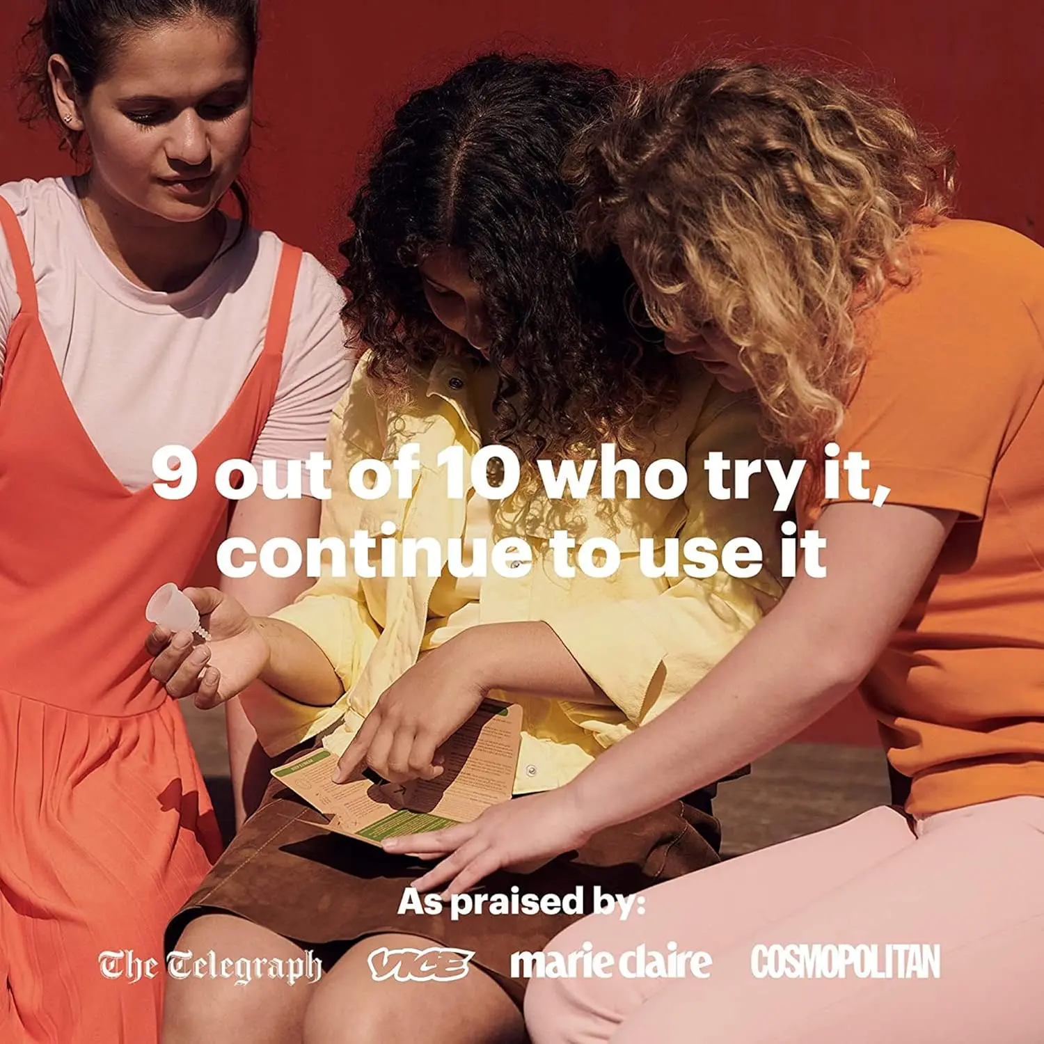 Size B OrganiCup is a reusable menstrual cup made of soft, medical-grade silicone that holds as much as 3 tampons.