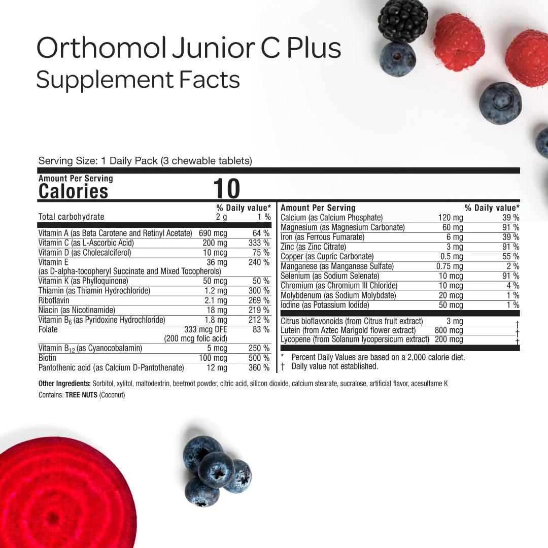 Orthomol Immun Junior C Plus - Kids Multivitamin - Image 3