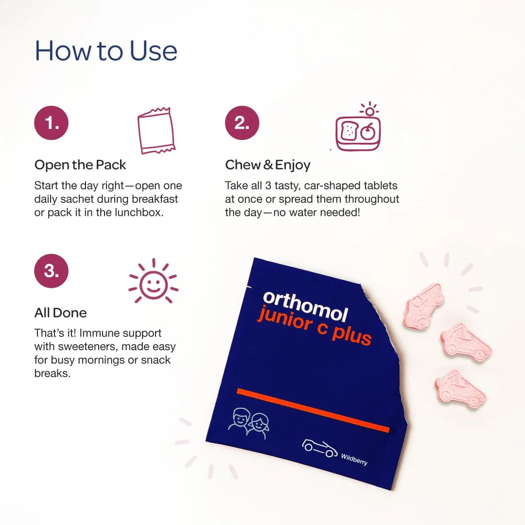 Orthomol Immun Junior C Plus - Kids Multivitamin - Image 6