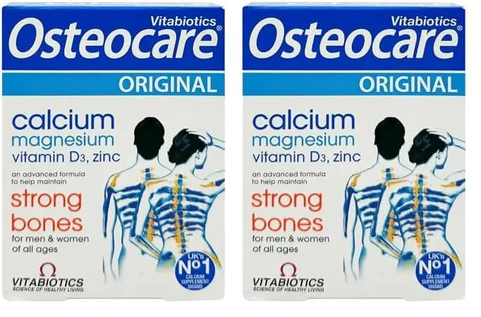 Vitabiotics Osteocare Original tablets provide calcium, magnesium, and vitamin D3 to support strong bones and teeth.