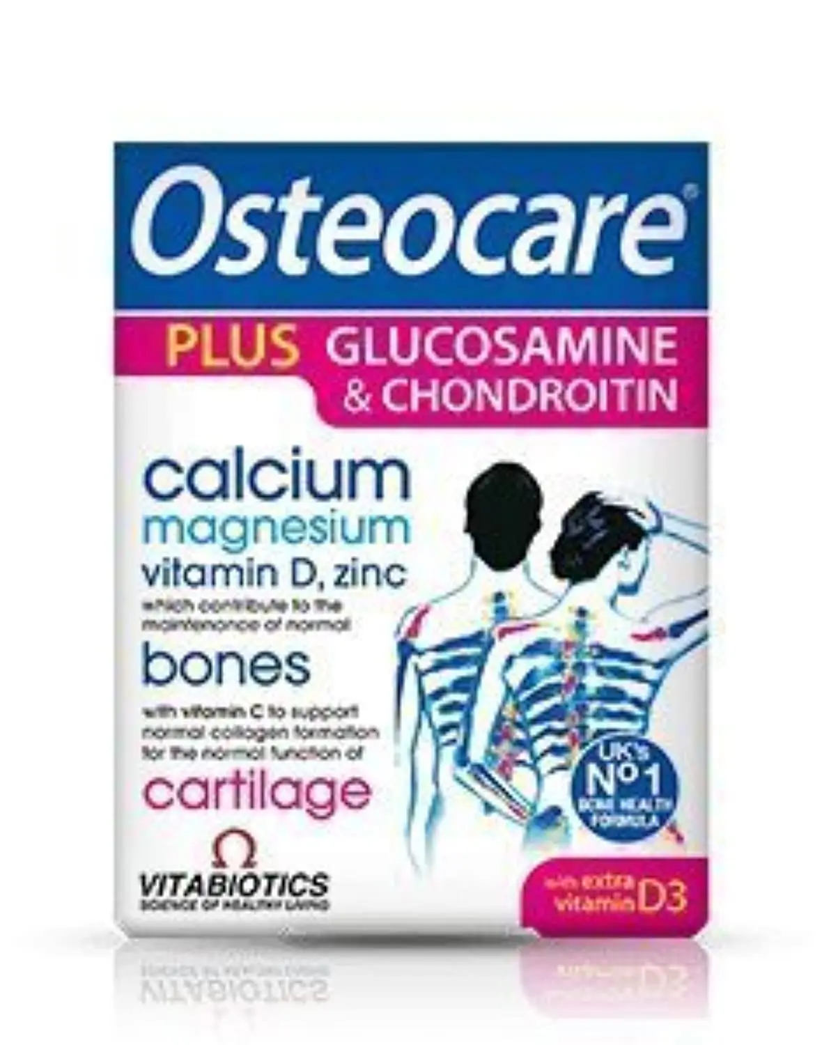 Vitabiotics Osteocare Original tablets provide calcium, magnesium, and vitamin D3 to support strong bones and teeth.