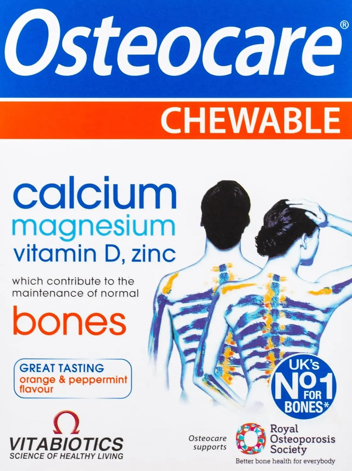Vitabiotics Osteocare Original tablets provide calcium, magnesium, and vitamin D3 to support strong bones and teeth.