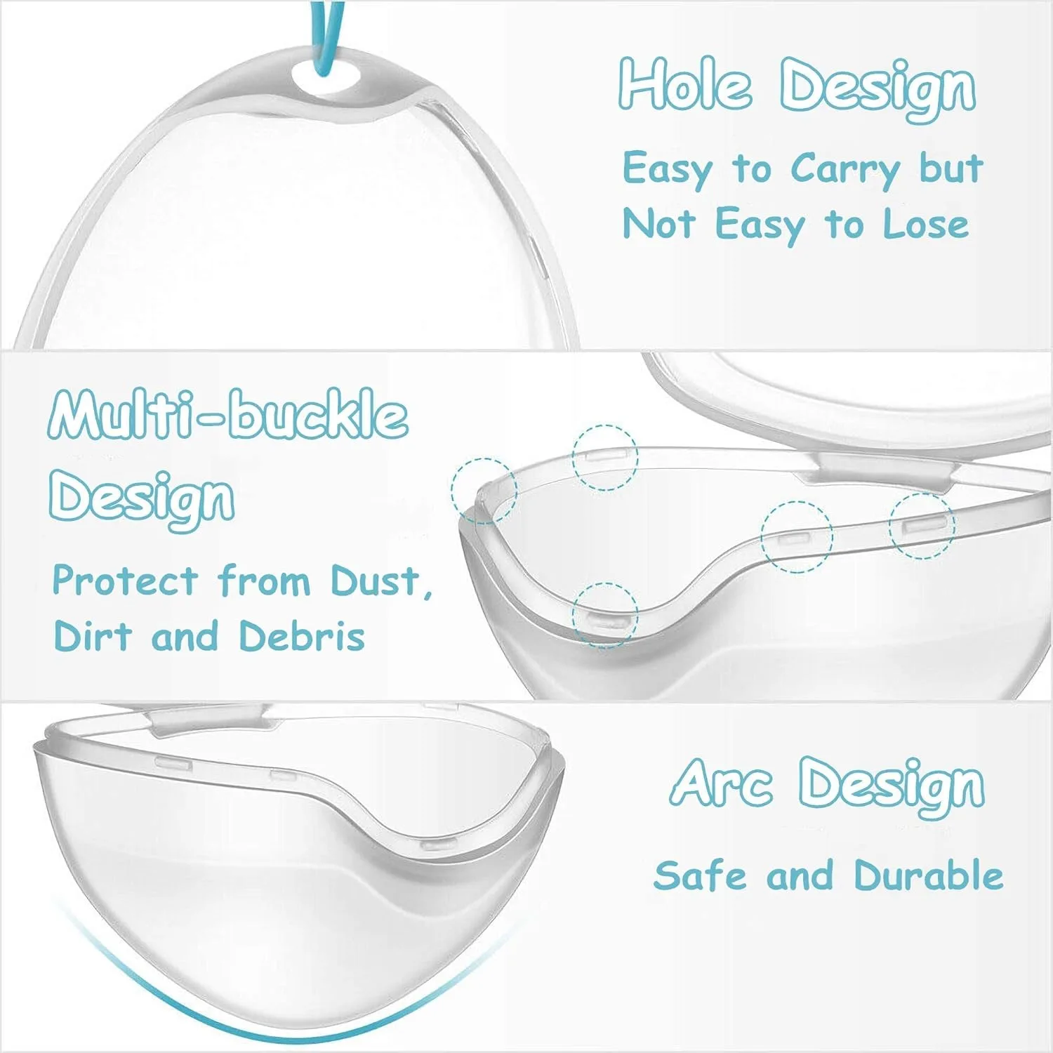 Pacifier Case Holder Clip Box - 6 Pack - Image 2