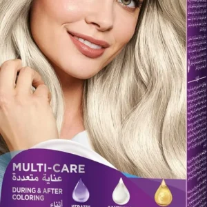 Palette Intensive Color Creme 10-2 Ultra Ash Blonde hair color for long-lasting, anti-fade results with keratin, panthenol, and nutri-oil for extra care and perfect grey coverage.