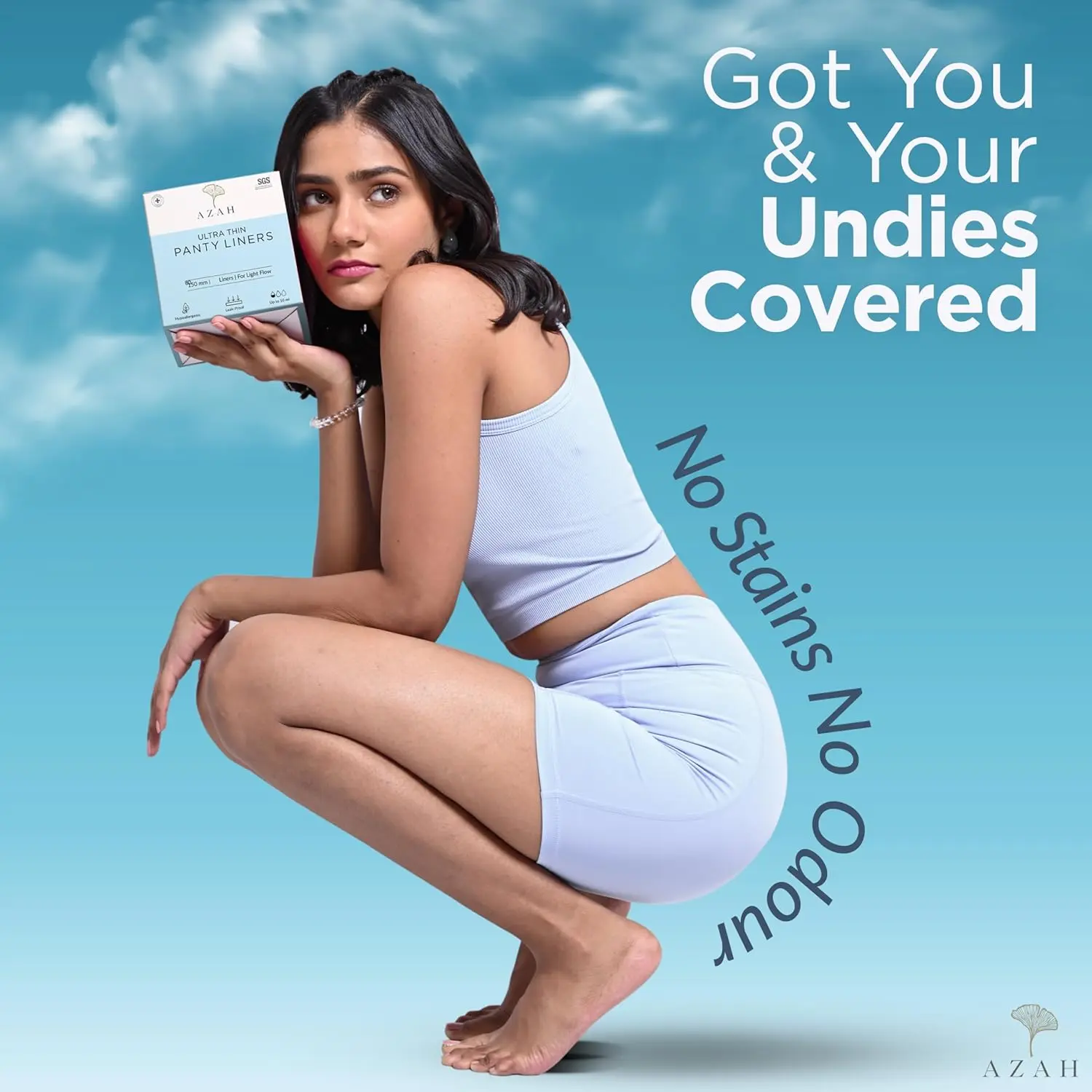 This pack of 40 ultra-thin and breathable panty liners is designed for daily use, offering soft, gentle, and hygienic protection for women.