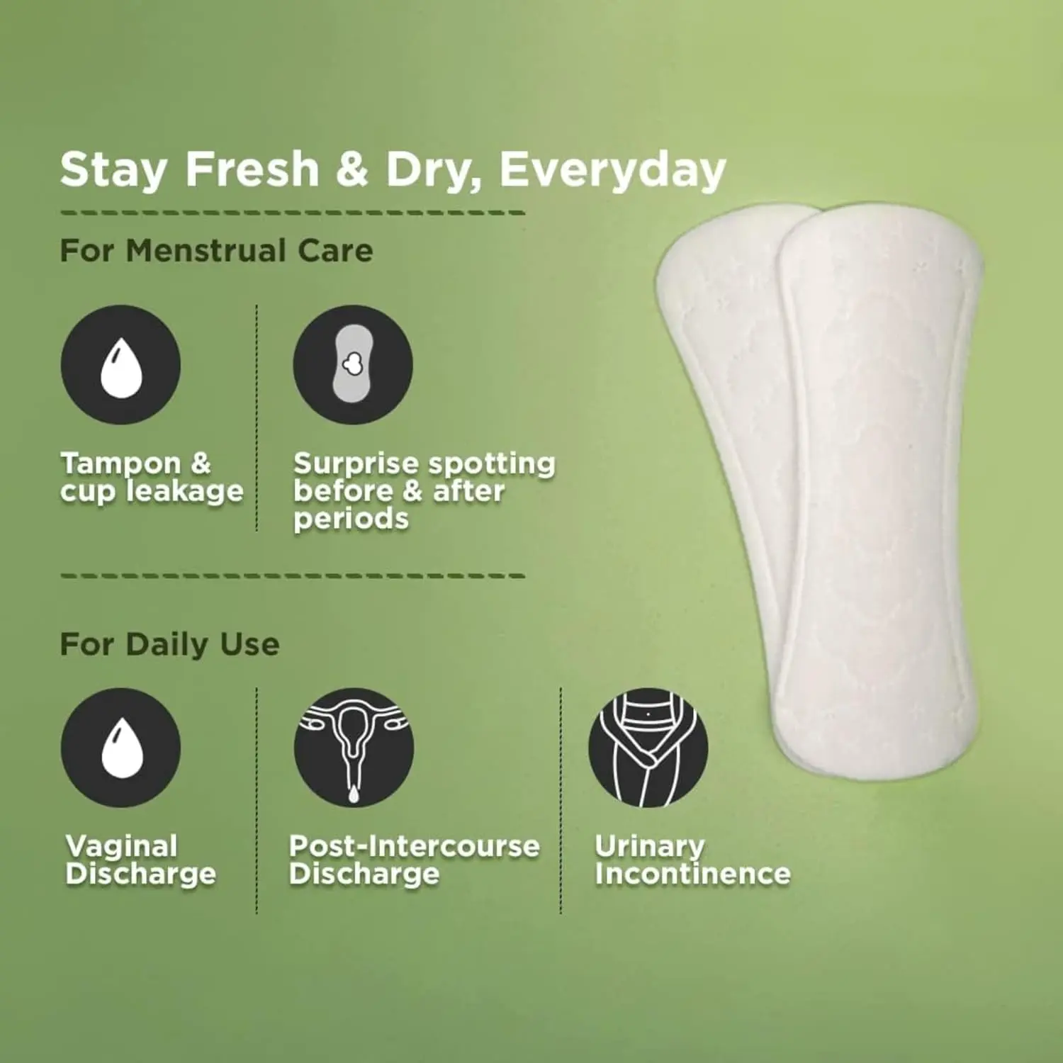 Pee Safe Aloe Vera XL panty liners with soft cotton and aloe vera, providing comfortable, breathable, and discreet protection for daily freshness and hygiene.