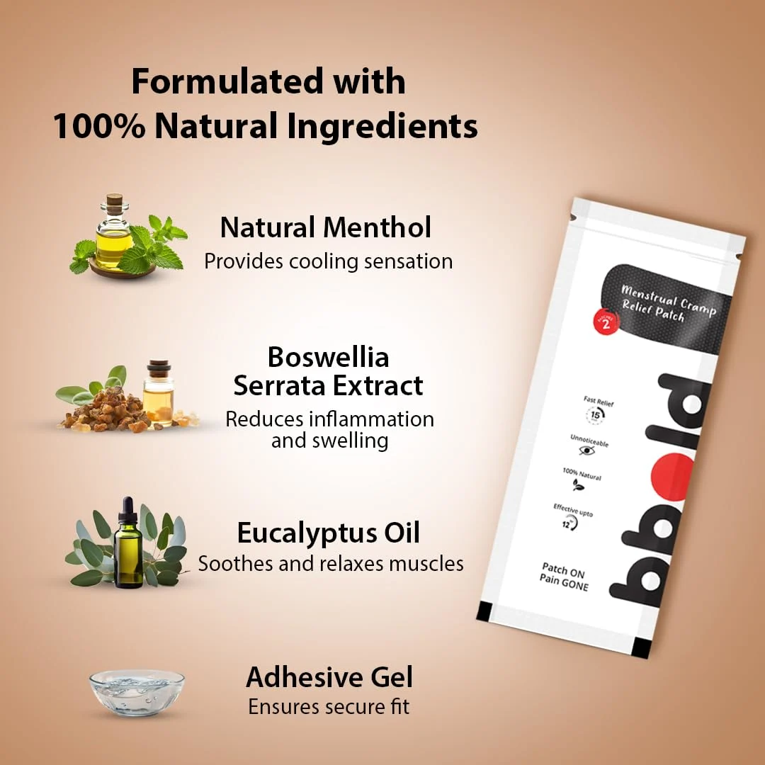 Period Cramp Relief Patches - Herbal Pain Relief - Image 2