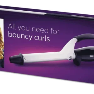 This is the Philips StyleCare Essential hair curler with a 16mm barrel and protective ceramic coating for creating bouncy curls on all hair types.