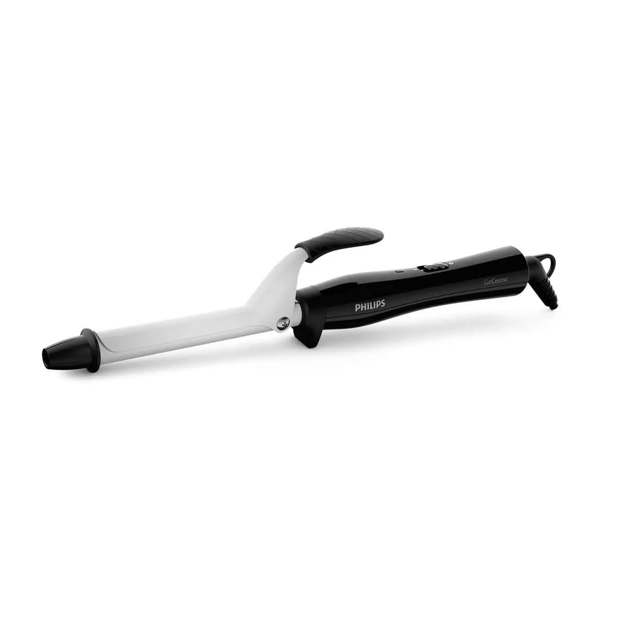 This is the Philips StyleCare Essential hair curler with a 16mm barrel and protective ceramic coating for creating bouncy curls on all hair types.