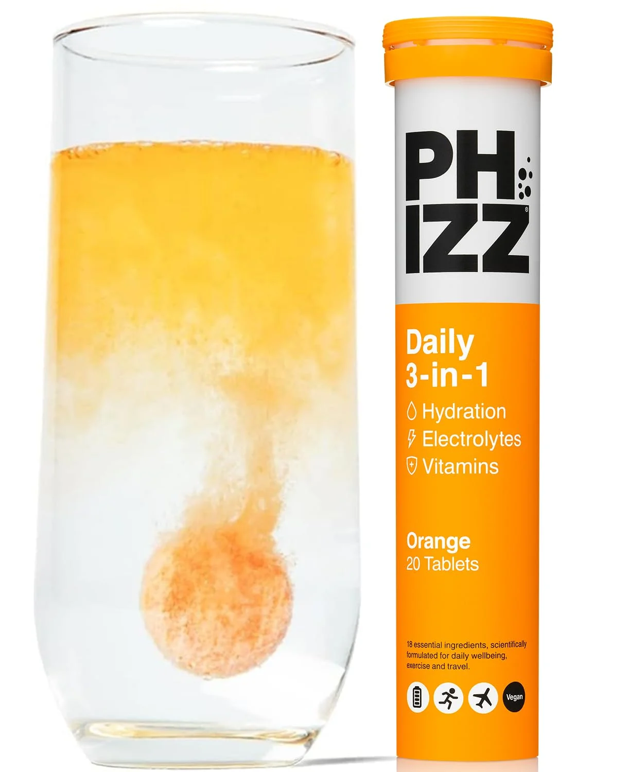 Phizz Electrolytes Multivitamin Hydration - Orange - 20 Tabs