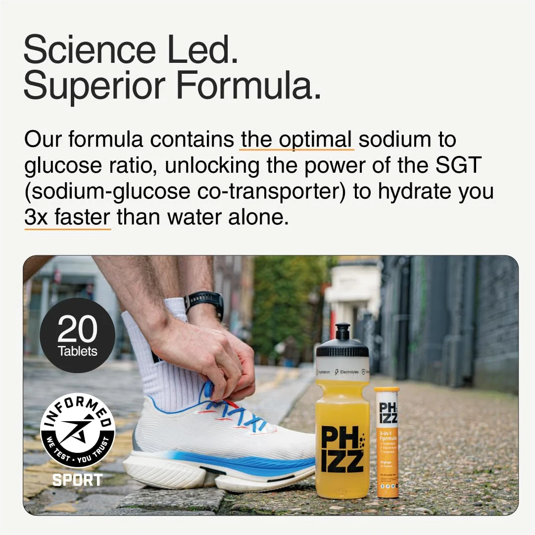 Phizz Electrolytes Multivitamin Hydration - Orange - 20 Tabs - Image 4