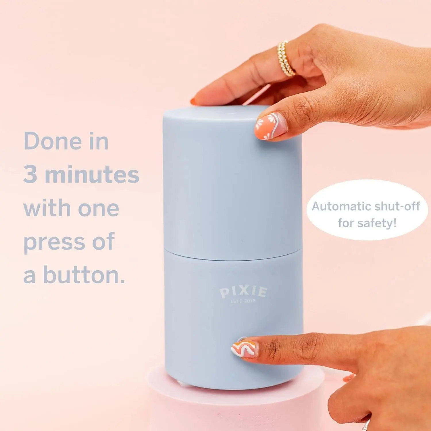 The Pixie Cup menstrual cup sterilizer uses steam to quickly and effectively clean and dry your menstrual cup, killing 99% of bacteria in just 3 minutes.