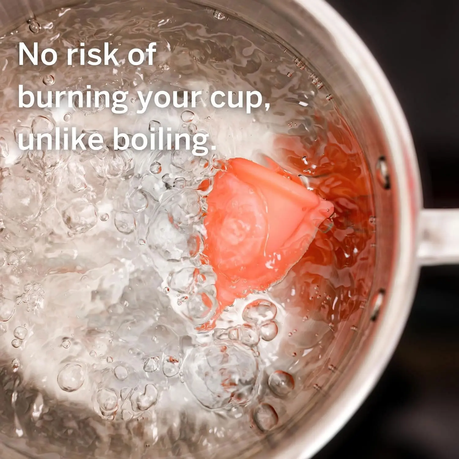 The Pixie Cup menstrual cup sterilizer uses steam to quickly and effectively clean and dry your menstrual cup, killing 99% of bacteria in just 3 minutes.