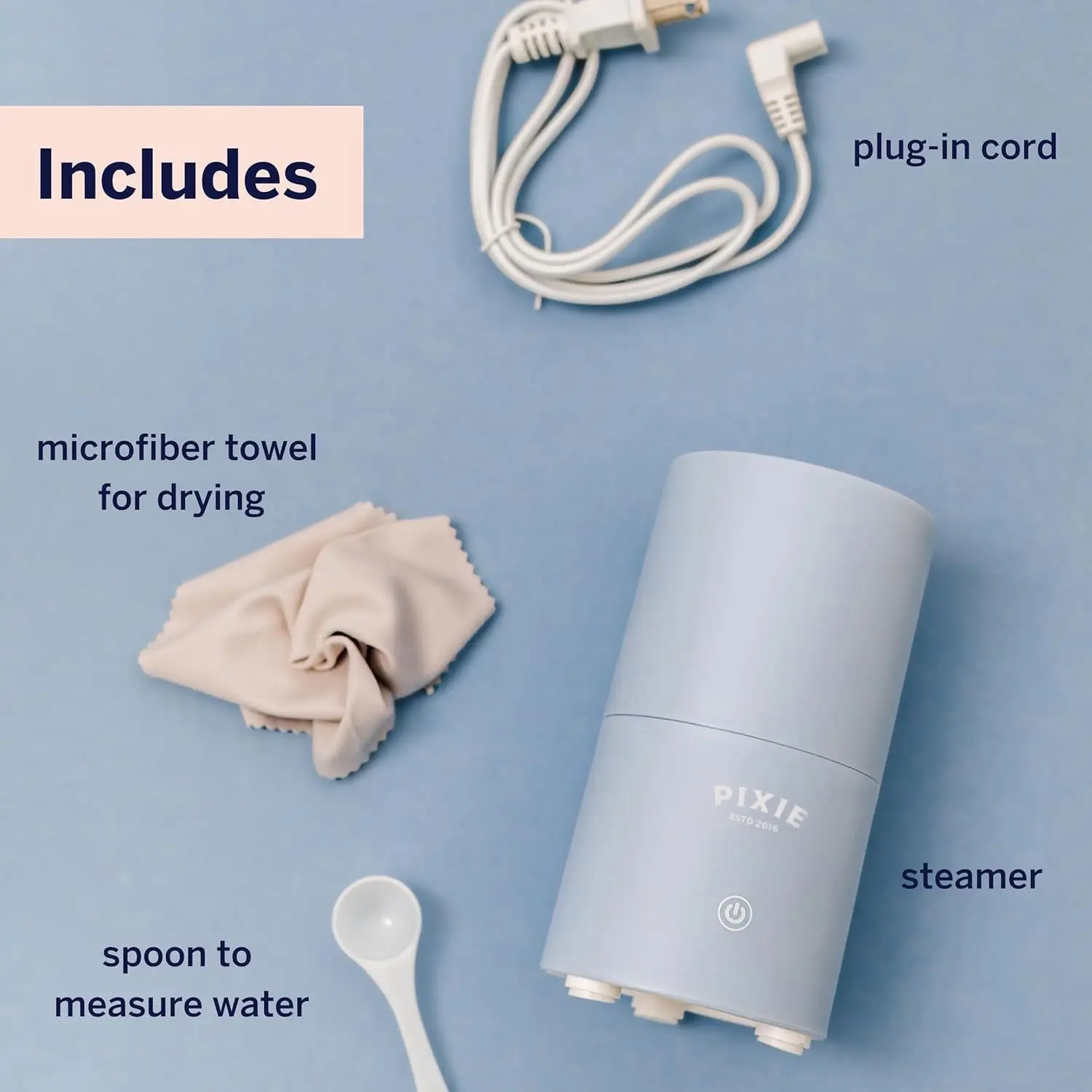 The Pixie Cup menstrual cup sterilizer uses steam to quickly and effectively clean and dry your menstrual cup, killing 99% of bacteria in just 3 minutes.