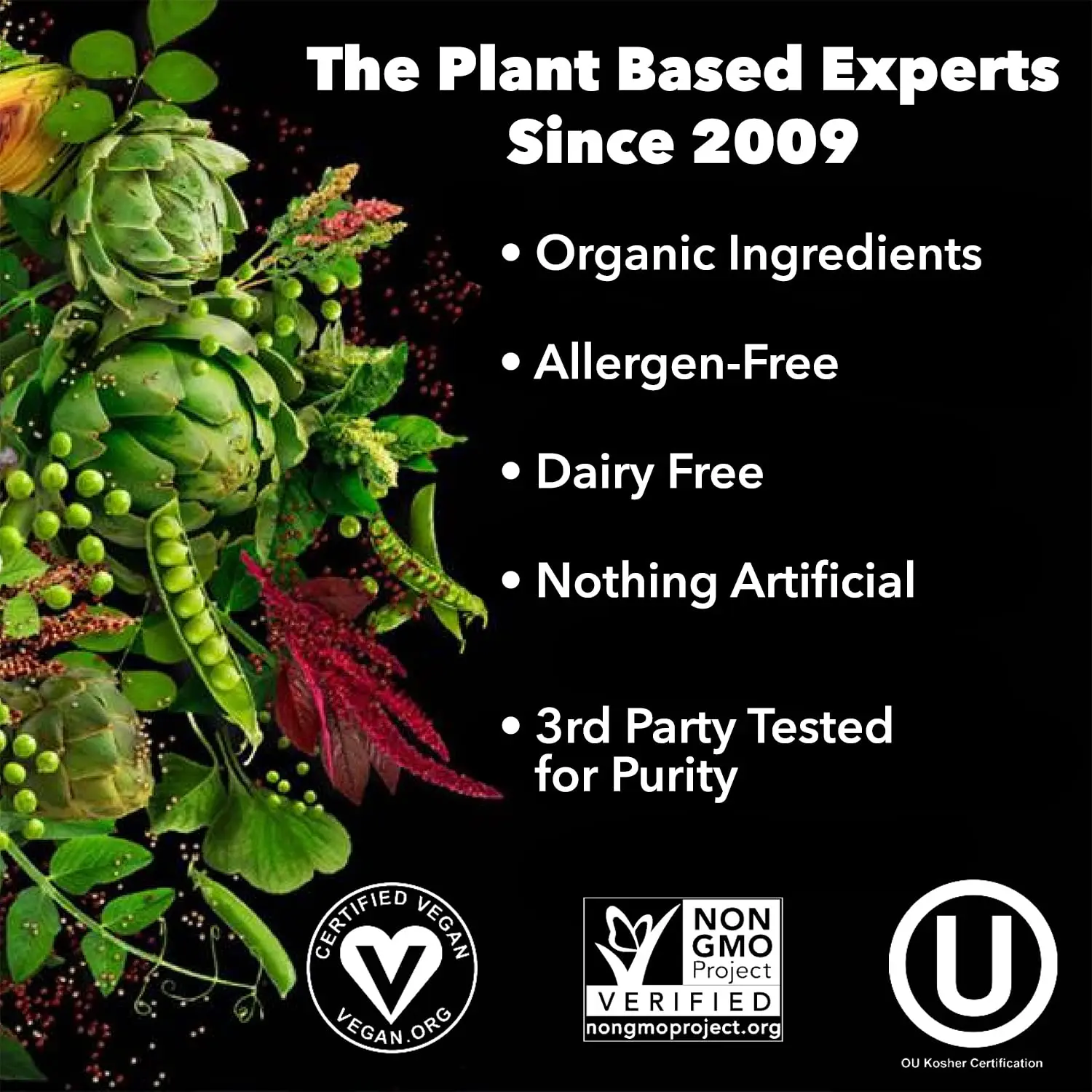 This is a PlantFusion vanilla flavored complete plant-based protein powder that is gluten-free and vegan, in a 2lb package.