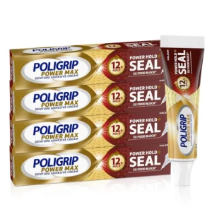 Poligrip Power Max Denture Adhesive - 4 Pack