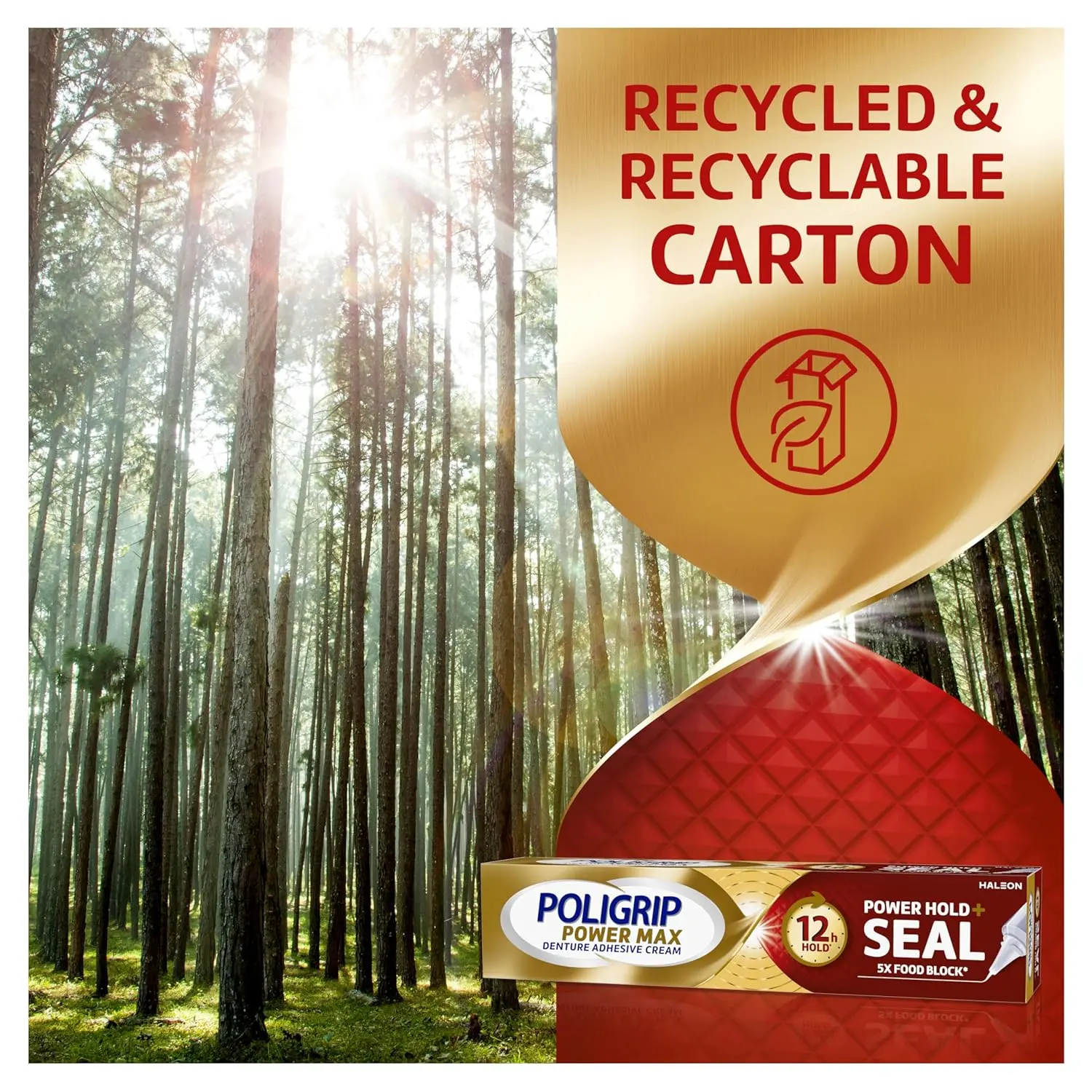 Poligrip Power Max Denture Adhesive - 4 Pack - Image 5