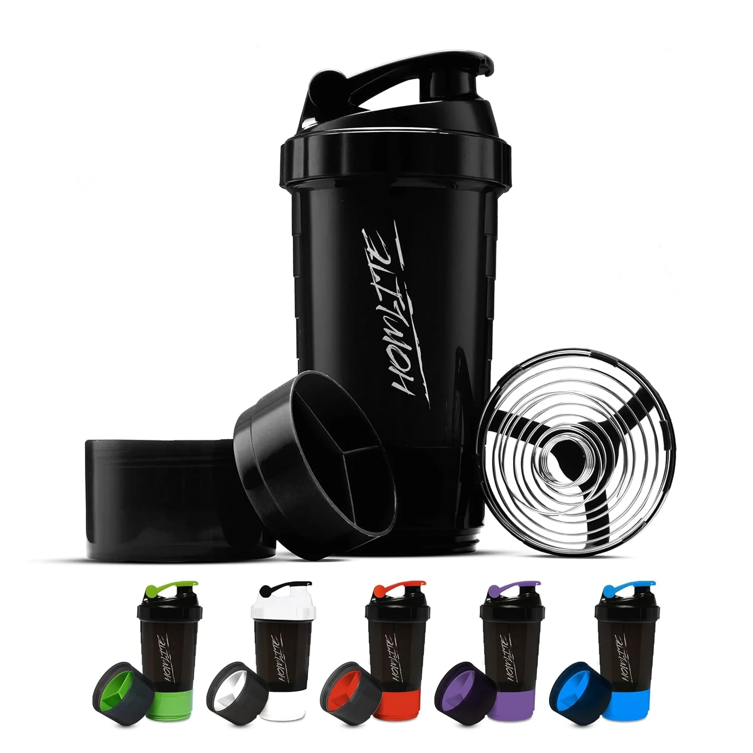 Protein Shaker Bottle Leak-Proof Blender Bottle