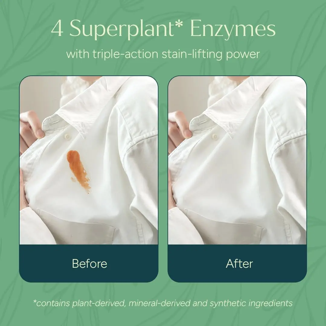 Puracy natural, scent-free laundry detergent refill pouch, formulated by doctors for sensitive skin and allergy sufferers, free of harsh chemicals and dyes.