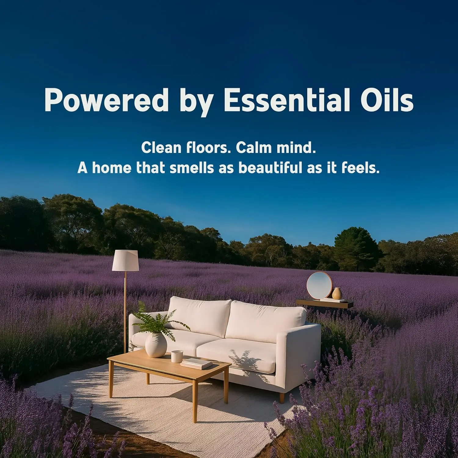 PureCult floor cleaner with geranium and lavender essential oils is safe for kids, pets, and all floor types leaving a long-lasting, luxury fragrance.