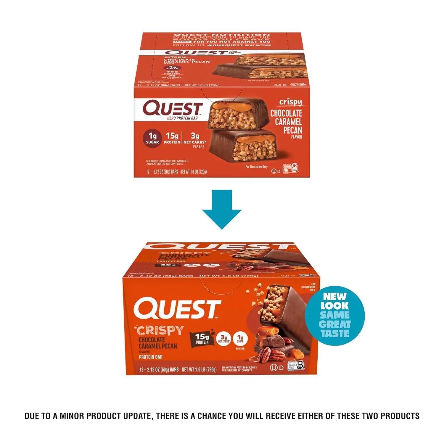 Twelve Quest Crispy Blueberry Cobbler Hero Protein Bars, each packed with 16g of protein and only 1g of sugar, offer a sweet and guilt-free treat with a delicious blueberry cobbler flavor.