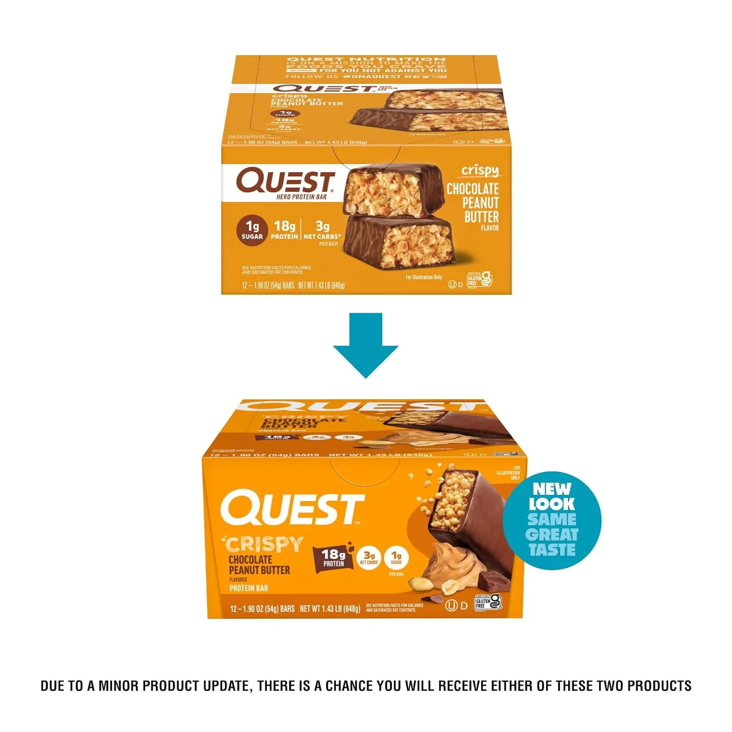 Quest Chocolate Peanut Butter Protein Bar, 12 Count - Image 3