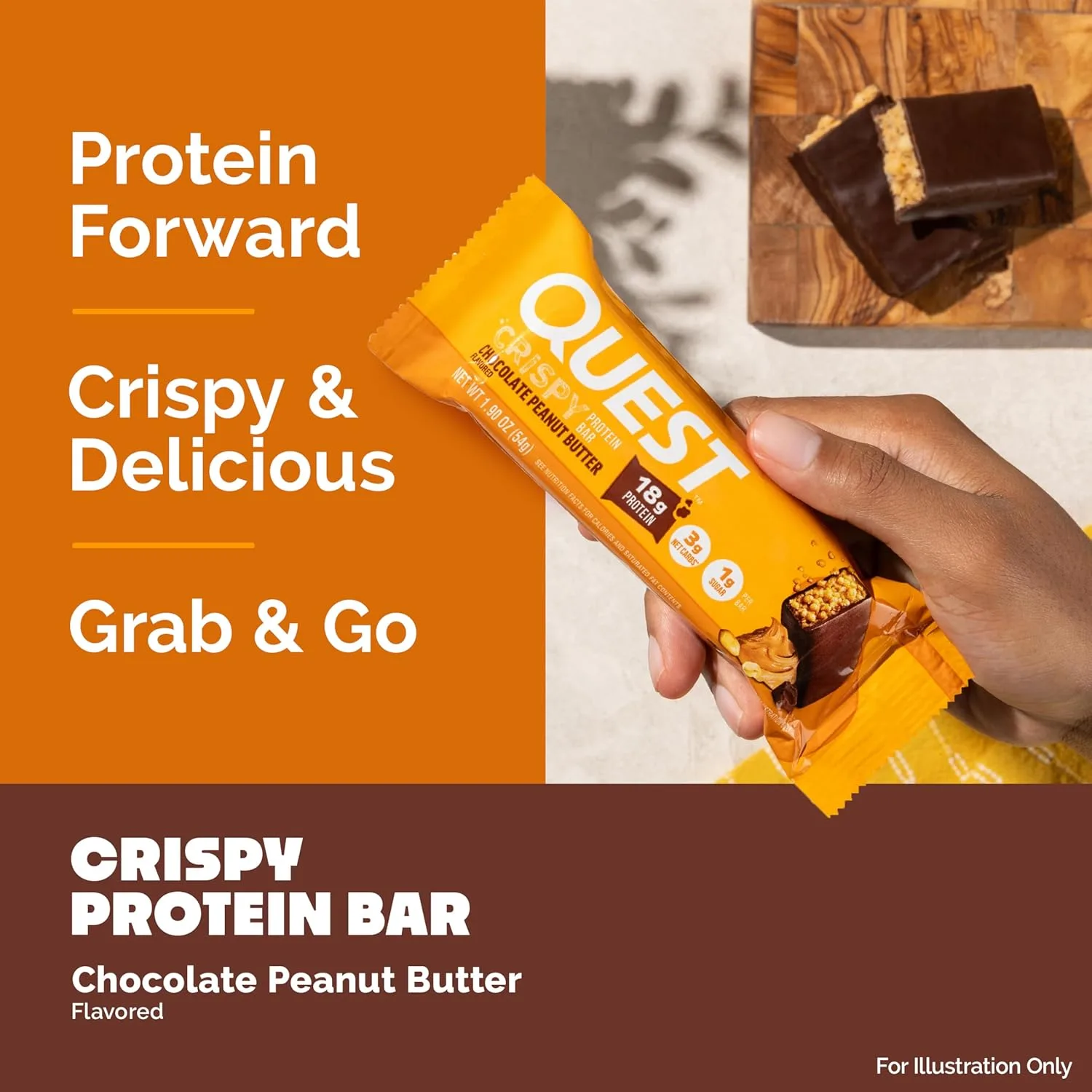 Quest Chocolate Peanut Butter Protein Bar, 12 Count - Image 6