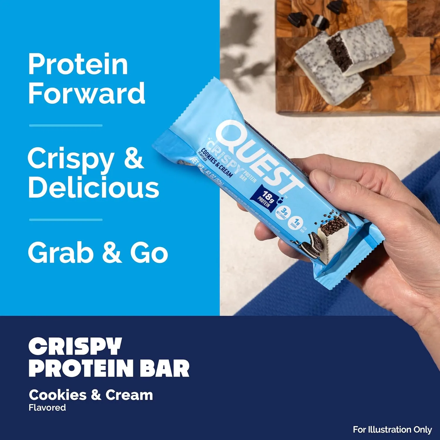 Quest Cookies & Cream Hero Bar - 12 Count Protein - Image 6