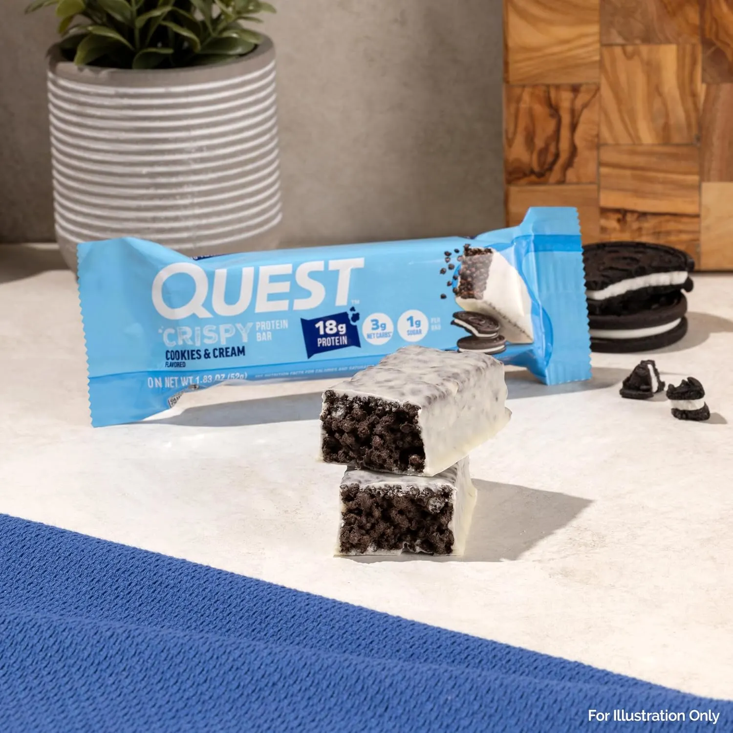Quest Cookies & Cream Hero Bar - 12 Count Protein - Image 7