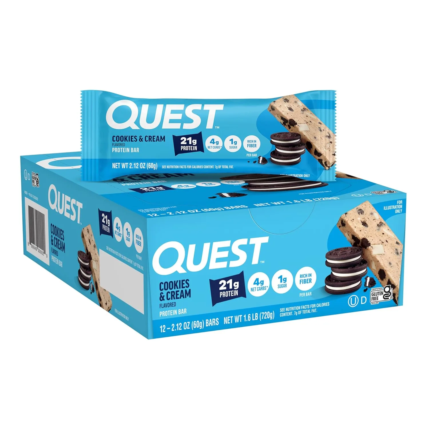 Quest Protein Bar, Chocolate Chip Cookie Dough