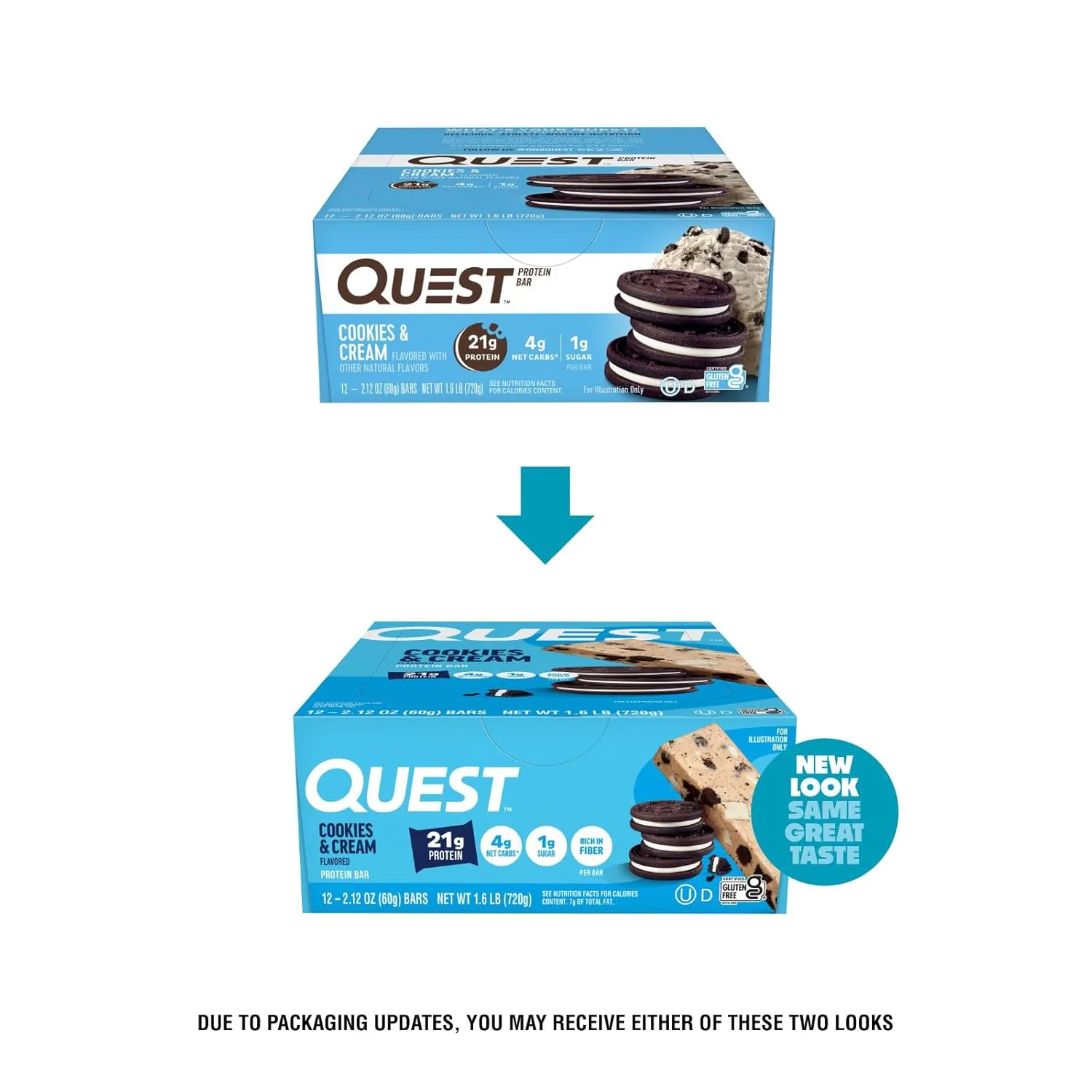 Quest Protein Bar, Chocolate Chip Cookie Dough - Image 3