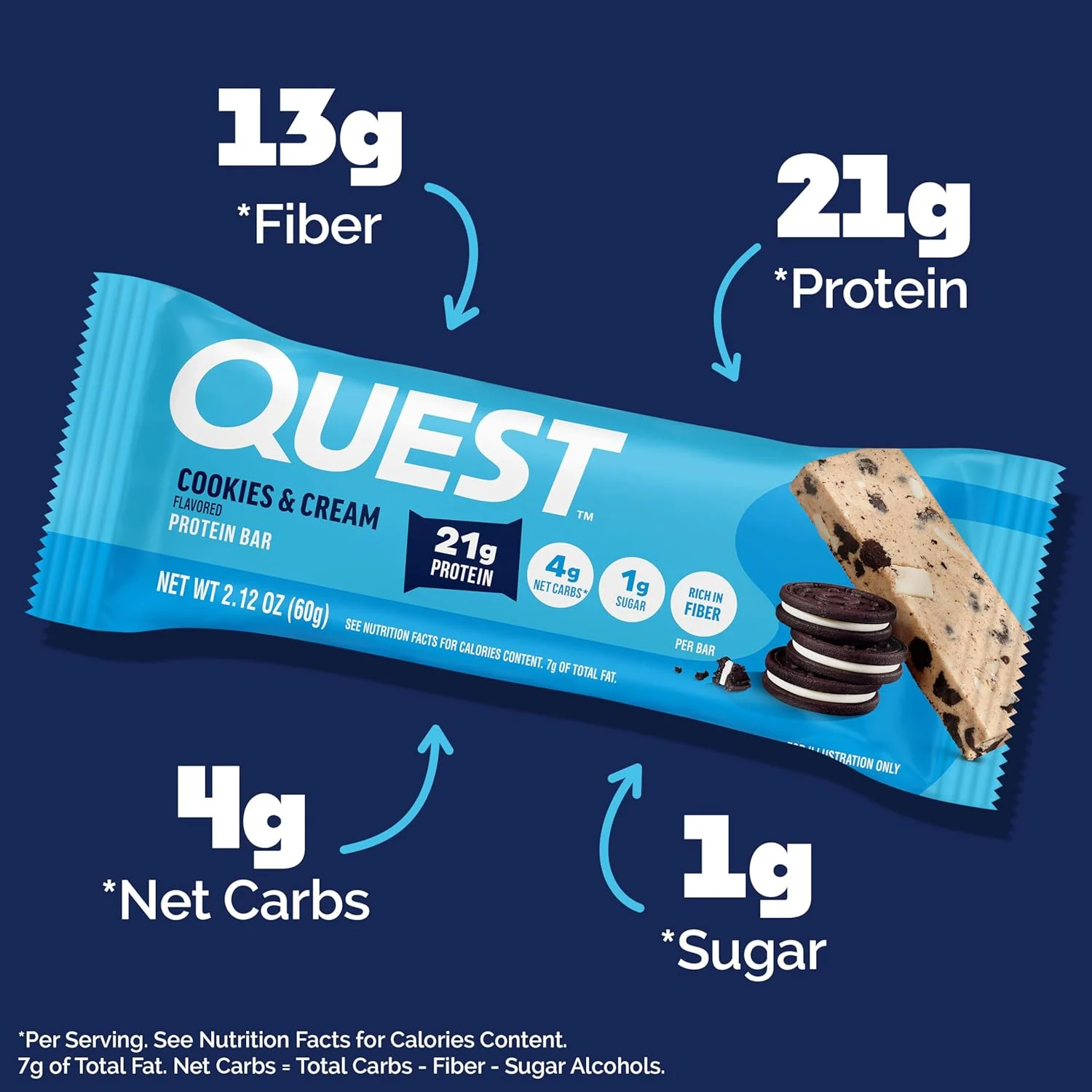 Quest Protein Bar, Chocolate Chip Cookie Dough - Image 4