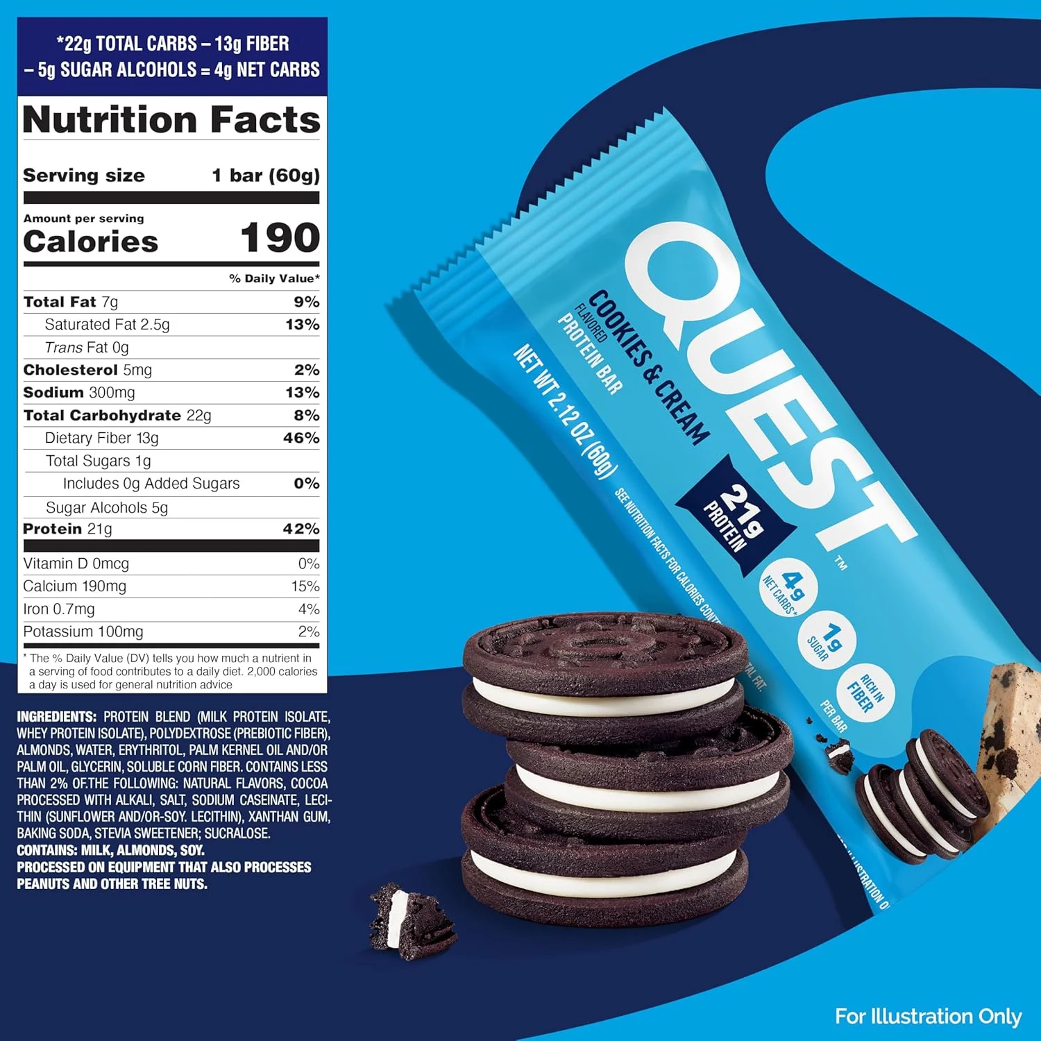 Quest Protein Bar, Chocolate Chip Cookie Dough - Image 6