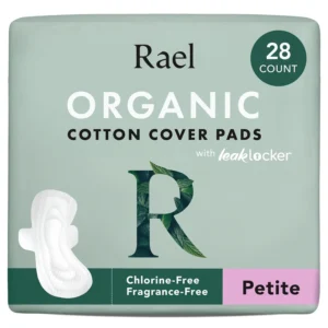 Rael organic cotton period pads with wings offer ultra-thin, light absorbency, and breathable comfort for all women and skin types, ensuring maximum airflow and leak protection.
