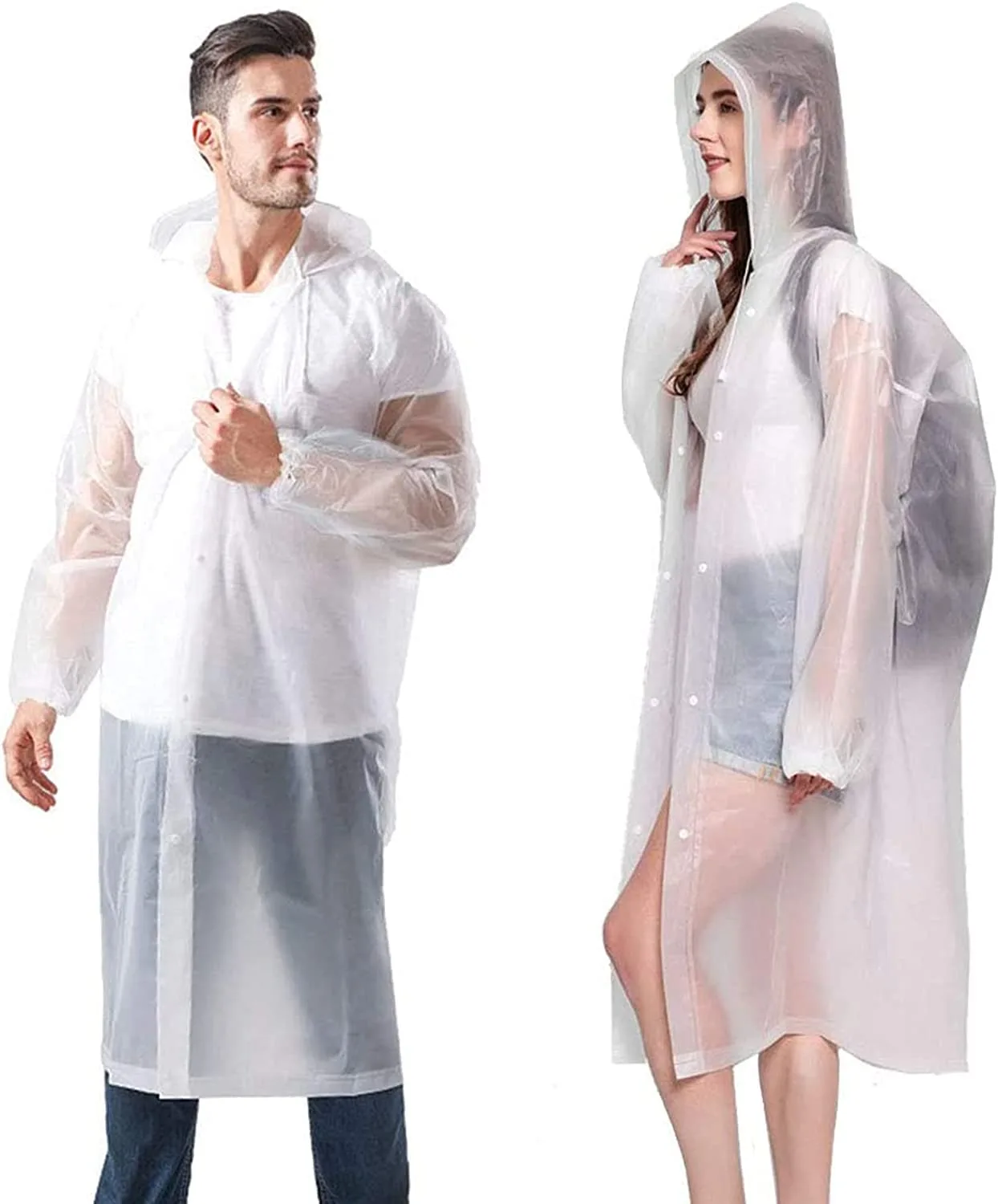 Rain Poncho Reusable Raincoat Adults Women Men
