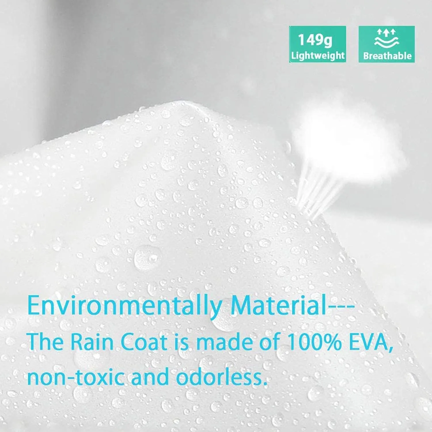 Rain Poncho Reusable Raincoat Adults Women Men - Image 5