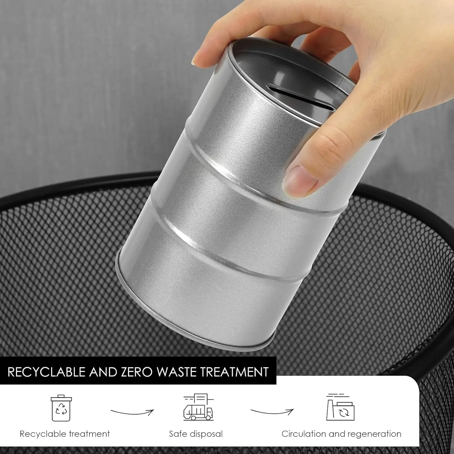 Razor Blade Disposal Container Metal Case - Image 4