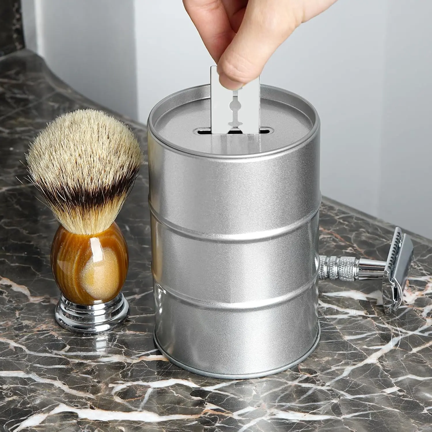 Razor Blade Disposal Container Metal Case - Image 6