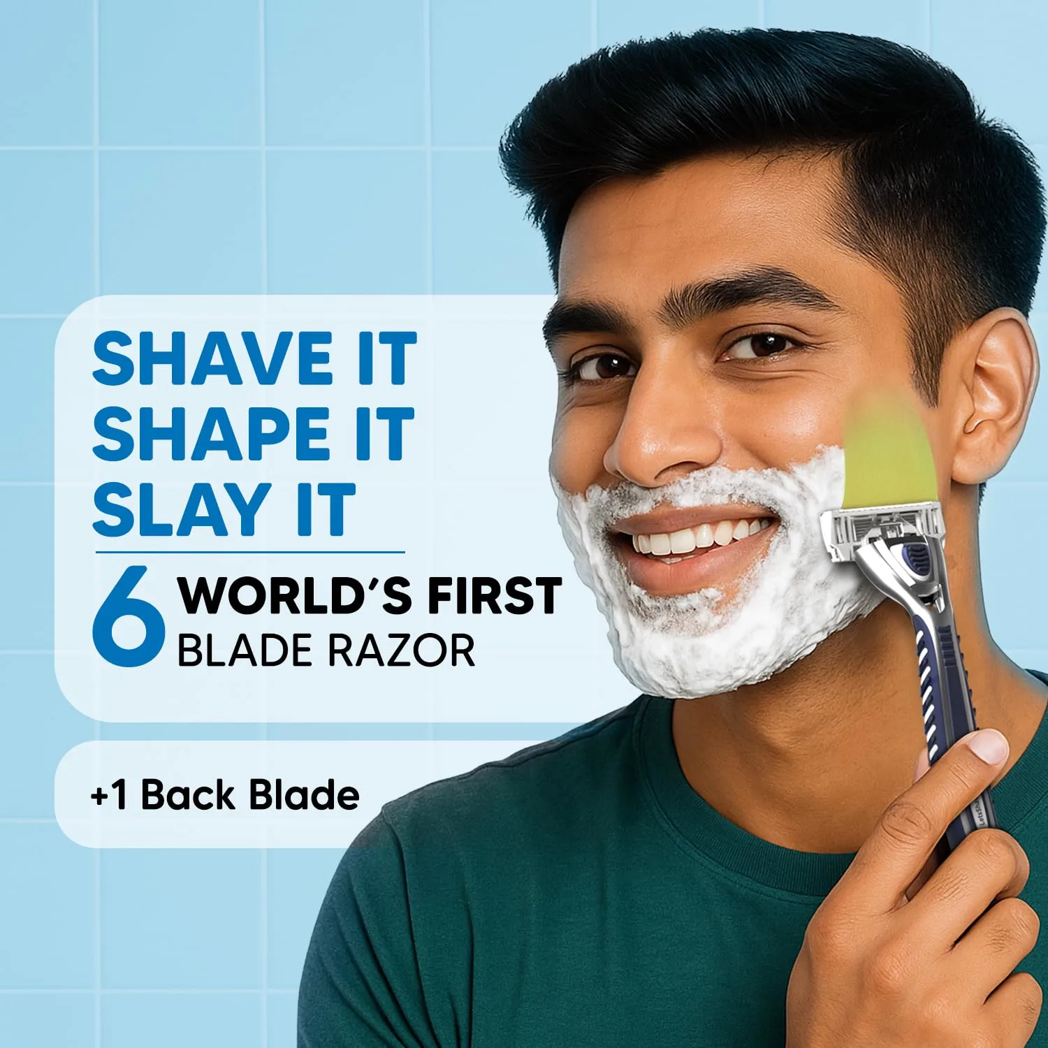 Razor Blades - 10 Refills - 6 Blade Shaving - Image 2
